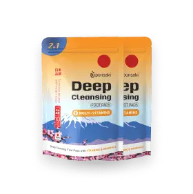 Purisaki 2-pack - 20 detox foot patches value bundle